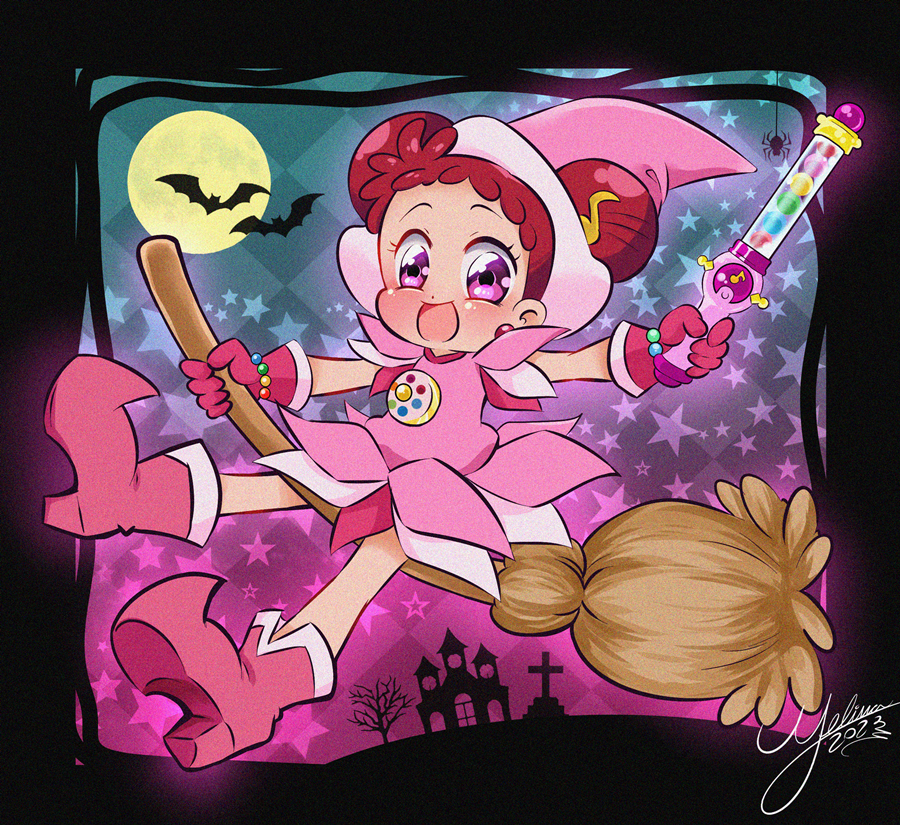 🍬👻🦇 𝓗𝓪𝓹𝓹𝔂 𝓗𝓪𝓵𝓵𝓸𝔀𝓮𝓮𝓷 🎃🕷️🍭
#myart #OjamajoDoremi #MagicalDoremi #Doremi #Halloween #春風どれみ #おジャ魔女どれみ #ハロウィン #イラスト