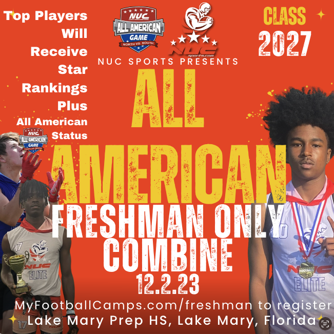 nucsports's tweet photo. @hadengraves21  You are invited to NUC Sports Freshman All American Combine- 48 hours to secure your spot. This is for players who want to Get Stars, Rankings and Named to an All American team. December 2, 2023, Lake Mary Prep, FL register at https://t.co/500sfpdxfs https://t.co/T6esffPNCv