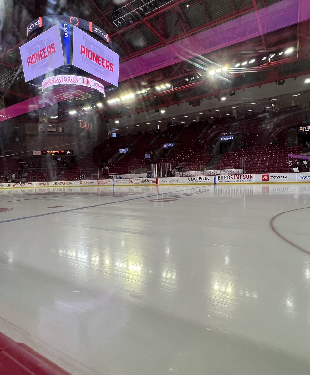 Hello Magness Arena, I've missed you. ❤️ 

It's been a minute but I'm here and I'm ready for some @DU_Hockey 

#PioneerTogether #DUGameDay #GoPios