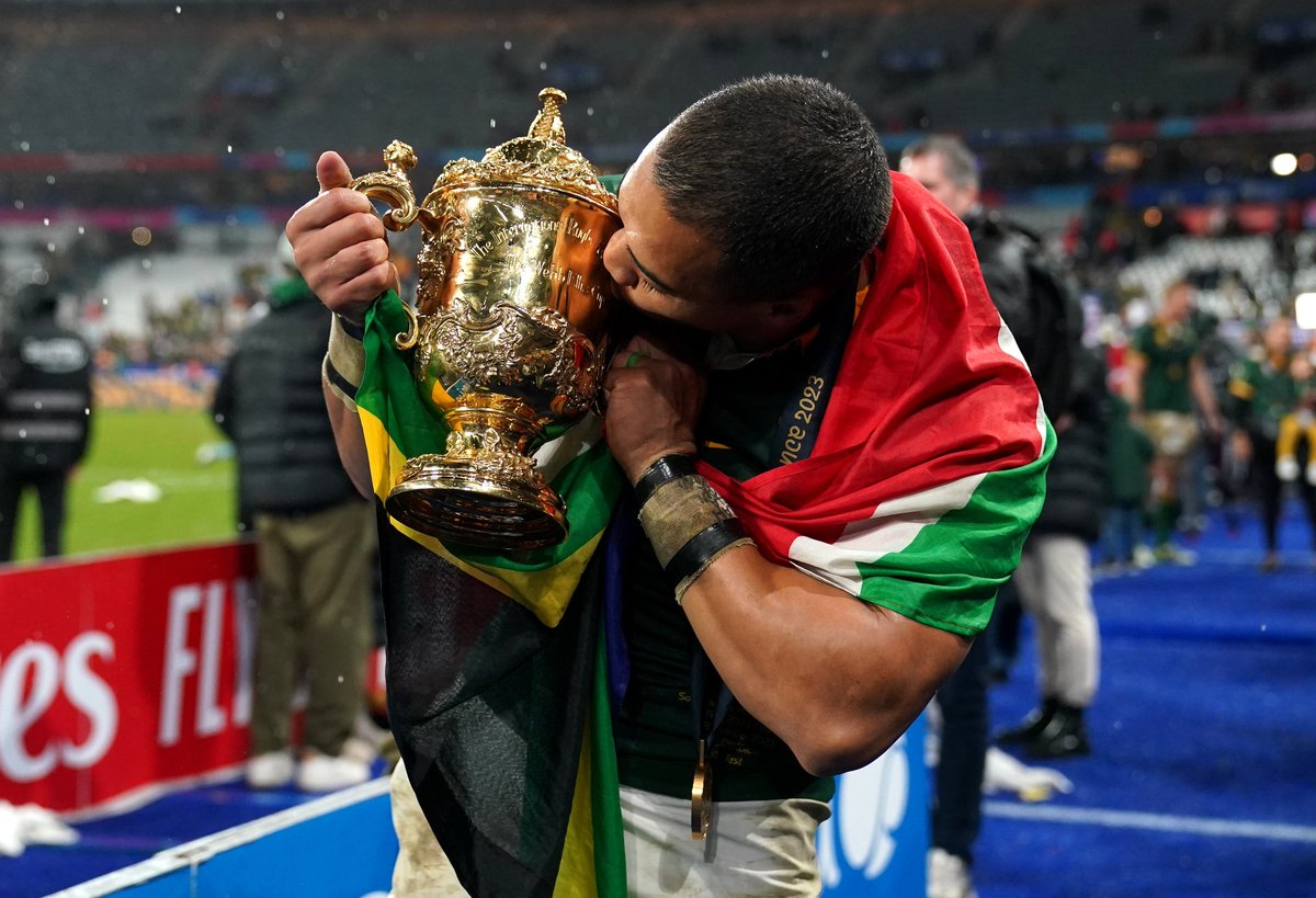 Perfect Birthday Present for Cheslin Kolbe.

#NZLvRSA #RWCFinal #RWC2023 #SinBinSquad #rugbyworldcup2023 #AllBlacks #Springboks #StrongerTogether