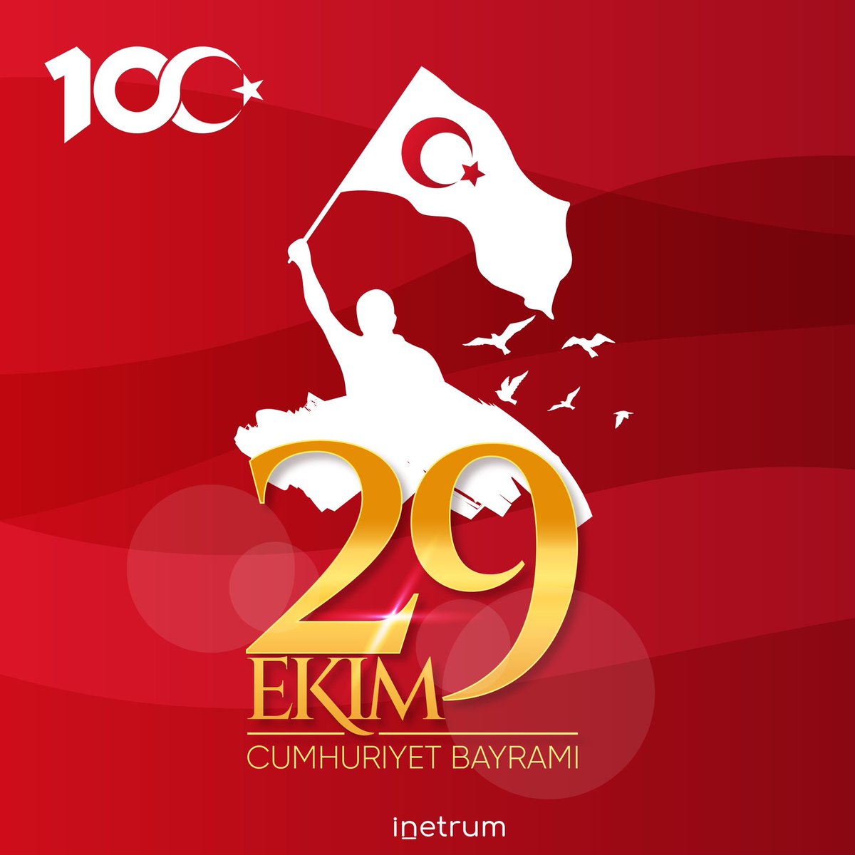 Aydınlık Cumhuriyetimizin 100. yılı kutlu olsun! 
Daima, emin adımlarla nice 100 yıllara 🇹🇷 

#29EkimCumhiyetBayramı