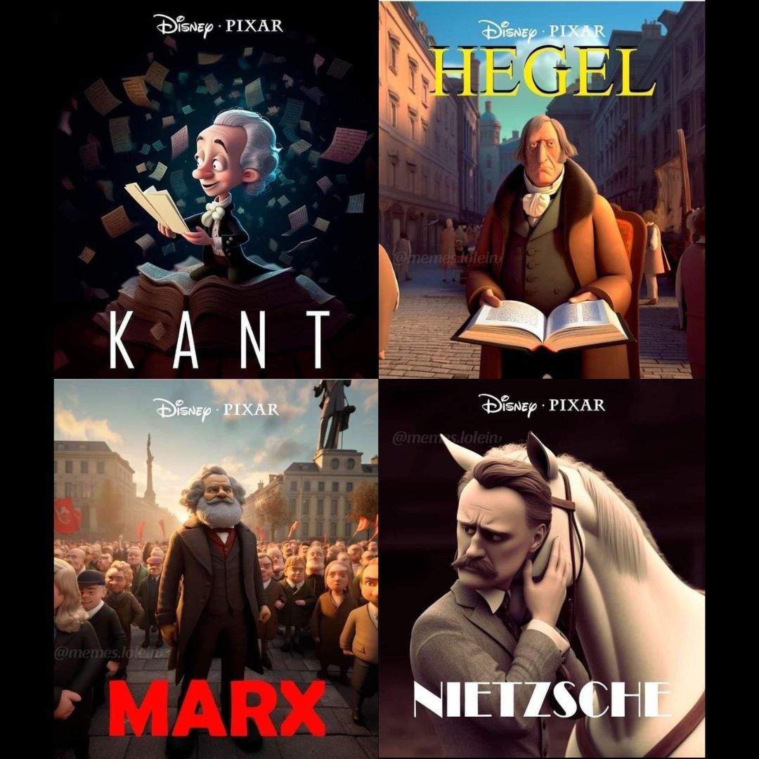 The history of German Philosophy by Pixar

(not sure who told AI to do this, but cool!)