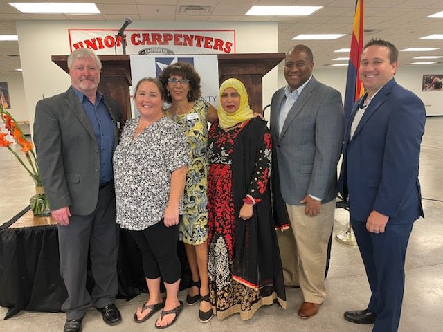 RachelBitecofer's tweet photo. See these folks? 👇

They’re the people that are gonna help save American democracy from MAGA fascists like Donald Trump and Kari Lake. 

Loves me some @MaricopaDems!! https://t.co/Sh7vtPfW42