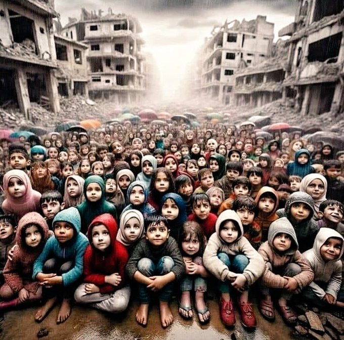 Gazze Eğitim Bakanlığı: 

“Bu yıl ki ders dönemi, tüm öğrencilerin şehit olması nedeniyle resmi olarak sona ermiştir.”

Ninnilerle uyutulması gereken bebeklerin, çocukların silahlarla susturulduğu bir dünyada susmak alçaklıktır!

Soyun kurusun İsrail!