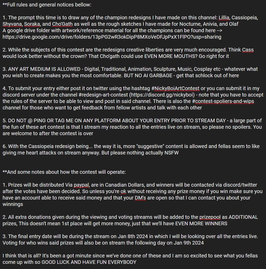 NickyBoi on X: Links here as well Google Drive to all the resdesigns:  t.coY44PfxLPHN Discord Link for those you want to submit their  entries there: t.coYTkAjvTCRH I am so excited to see