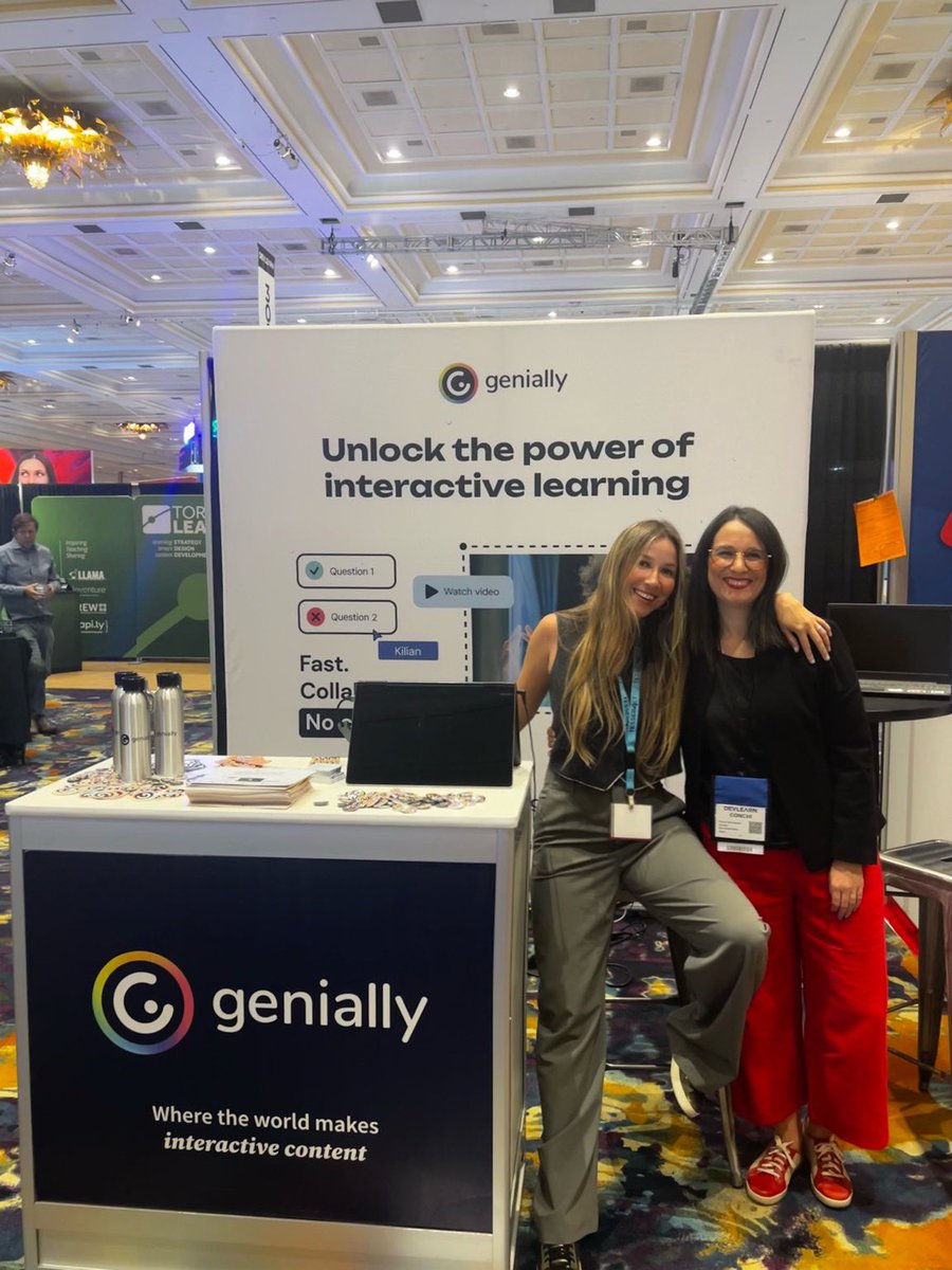 KryssKipp's tweet image. Wrapping up an incredible three days at #DevLearn2023 Thanks to everyone who visited our booth #111. We truly enjoyed meeting our clients, ambassadors, and partners and introducing @genially to all the amazing professionals in the learning and development industry who attended