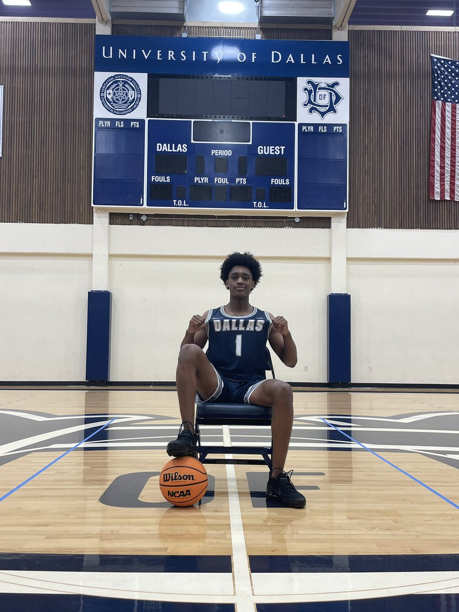 I have received an offer from the University of Dallas <a href="/UDallasMBB/">Univ. of Dallas Men’s Basketball</a> Thanks to <a href="/CoachMattGrahn/">Matt Grahn</a> and staff for a great visit