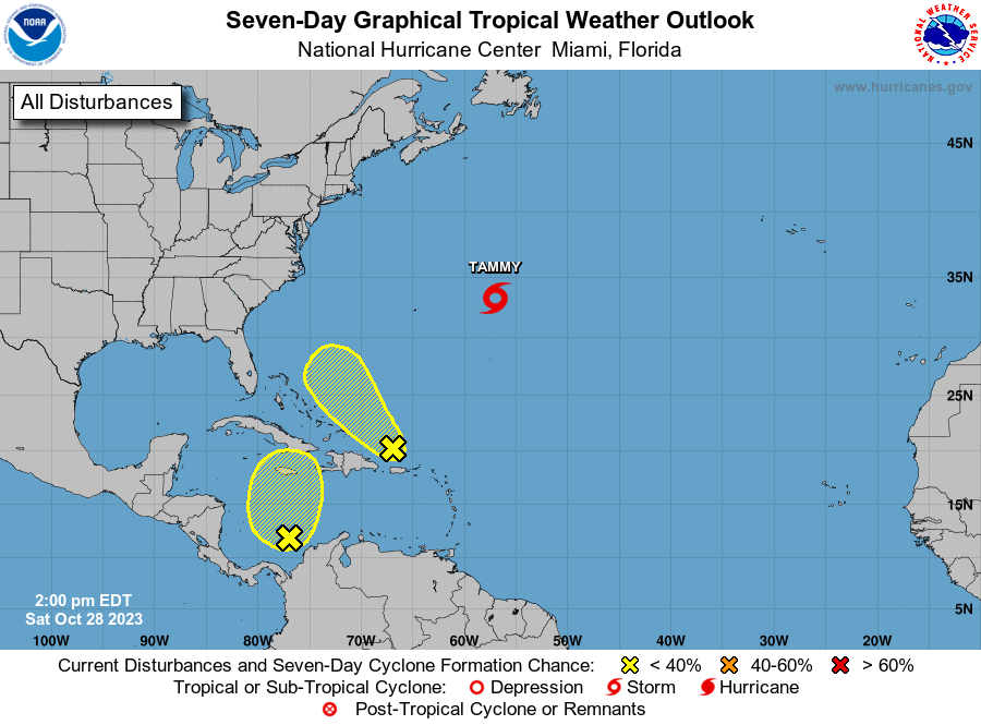 NWSTampaBay's tweet photo. While @NHC_Atlantic continues to monitor development in the tropics, there are no immediate concerns for West Central and #SWFL at this time ✅

However, we could see a few more showers over the interior this week, before another cold front moves through to cool us down 🆒 #flwx https://t.co/4pDmseCdTh