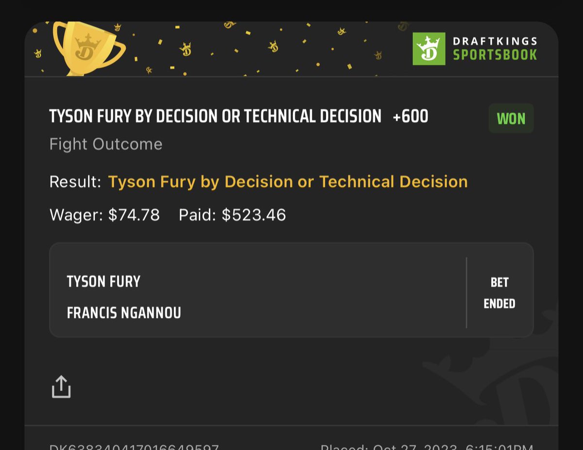 nickjupinit's tweet photo. Clown shows pay out too #FuryNgannou https://t.co/UELee8Gi9m