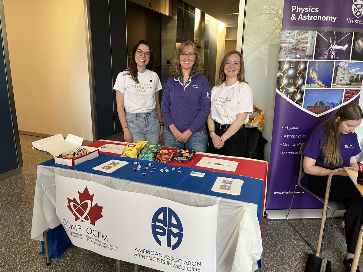 An excellent time chatting Medical Physics at the Canadian Undergraduate Physics Conference (CUPC) this afternoon in Waterloo #CUPC2023