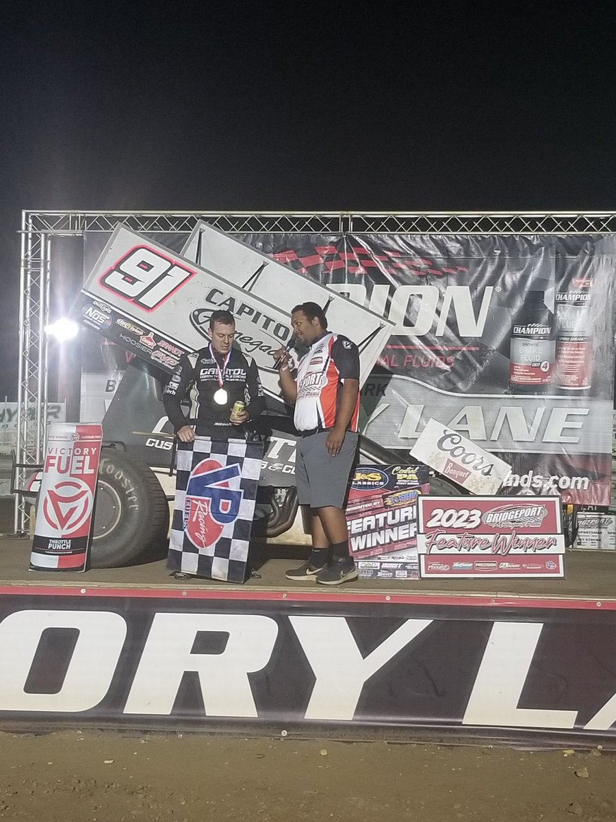 $15,000 feature winner <a href="/bridgeportspeed/">Bridgeport Motorsports Park</a> <a href="/kylereinhardt21/">Kyle Reinhardt</a> <a href="/CapitolRenegade/">Capitol Renegade</a> <a href="/PAPOSSE410s/">PA POSSE 410 Sprint Cars</a> <a href="/SprintCarNews/">SprintCarNews.com</a>