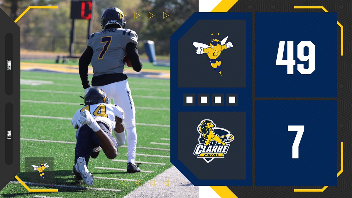 Football Cruised Passed the Pride on Senior Day with Late Second Quarter Surge, 49-7 🏈🐝