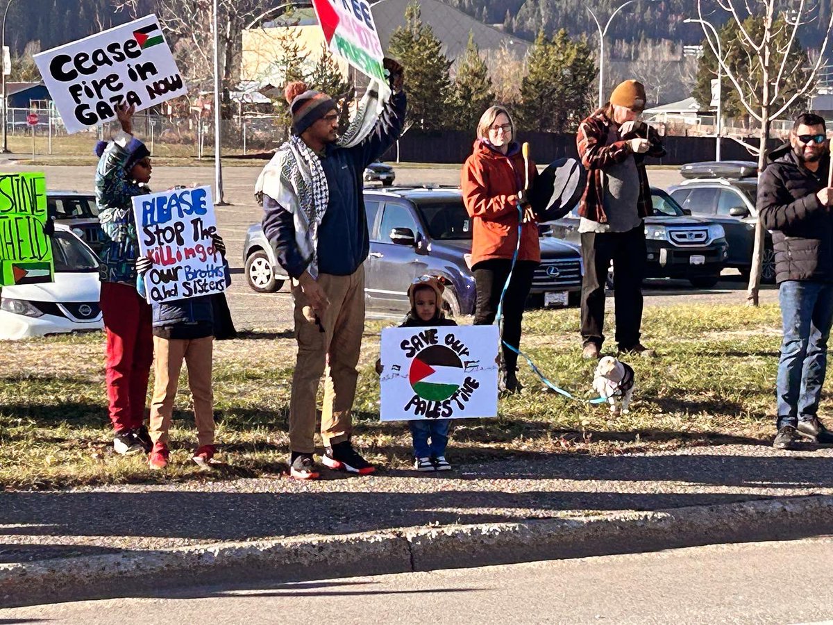 hannaepeter's tweet photo. A peaceful call for a #CeaseFireInGaza was held in #CityofPG today https://t.co/HNrLVxfDhD