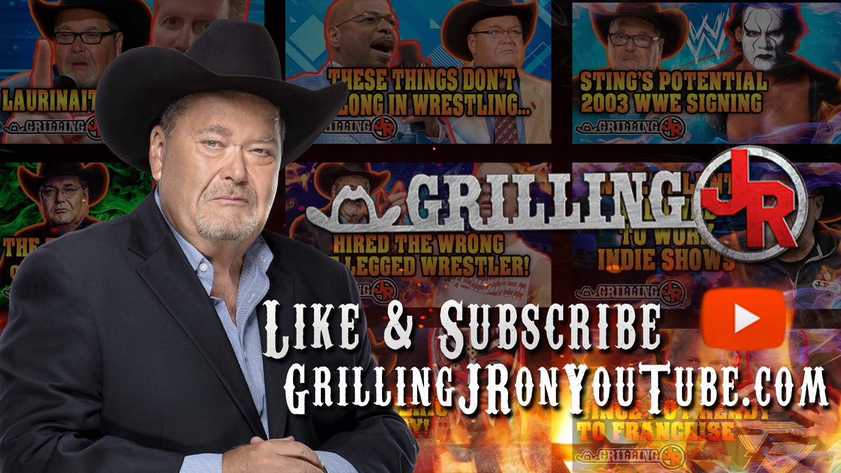 Show the #VoiceOfWrestling some love over on YouTube and subscribe today. BAH GAWD it's FREE people! GrillingJROnYouTube.com