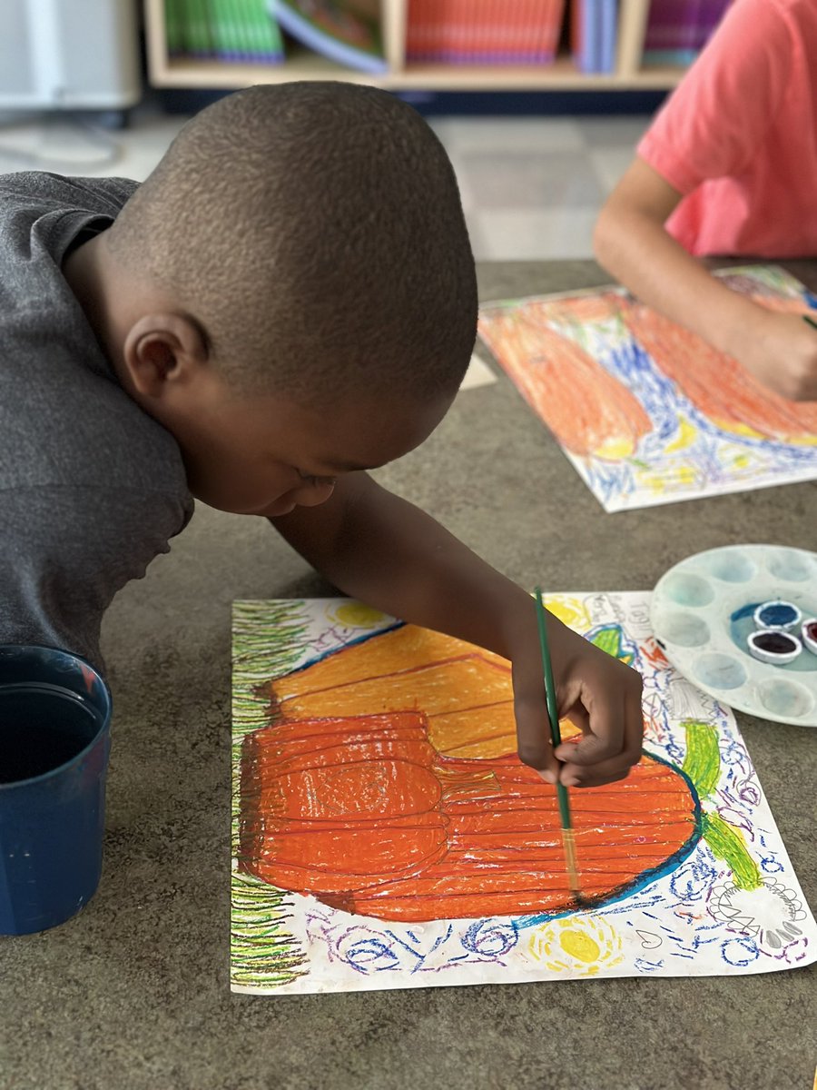3rd graders in Ms. Cook’s class hard at work on their “Starry Night Pumpkins.” They’ve been using oil pastels to create different values for their forms. ✨🎨🖌️<a href="/VincentFarmBCPS/">VincentFarmBCPS</a> <a href="/J_basignani/">Jamie Basignani</a>