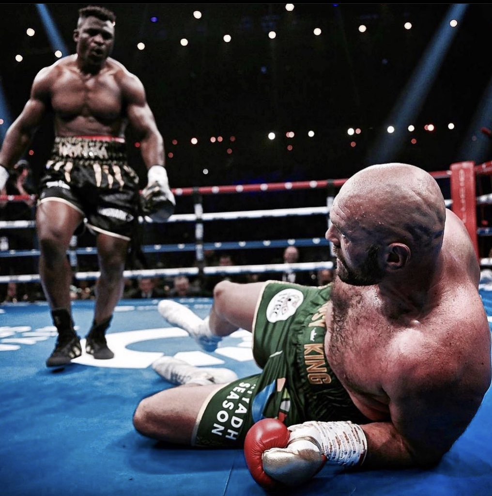 The title of the Baddest Man on the Planet doesn’t belong to boxing. It belongs to MMA. Look at this moment right here. Imagine there was no 10 count to protect Tyson Fury from the pounce.