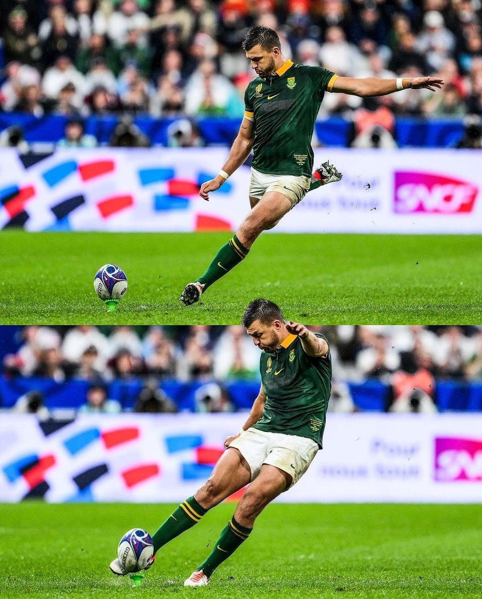 Angus (@analystgus) on Twitter photo ๐ฟ๐ฆ Handre Pollard did not miss a single goal kick the entire RWC - the three knockout matches saw the Springboks win by 1-point.
4/4 vs Tonga ๐น๐ด
2/2 vs France ๐ซ๐ท (QF)
3/3 vs England ๐ด๓ ง๓ ข๓ ฅ๓ ฎ๓ ง๓ ฟ (SF)
4/4 vs New Zealand ๐ณ๐ฟ (F)
13/13 - 100% goal kicking accuracy ๐ฏ ๐ฟ๐ฆ Handre Pollard did not miss a single goal kick the entire RWC - the three knockout matches saw the Springboks win by 1-point.
4/4 vs Tonga ๐น๐ด
2/2 vs France ๐ซ๐ท (QF)
3/3 vs England ๐ด๓ ง๓ ข๓ ฅ๓ ฎ๓ ง๓ ฟ (SF)
4/4 vs New Zealand ๐ณ๐ฟ (F)
13/13 - 100% goal kicking accuracy ๐ฏ
