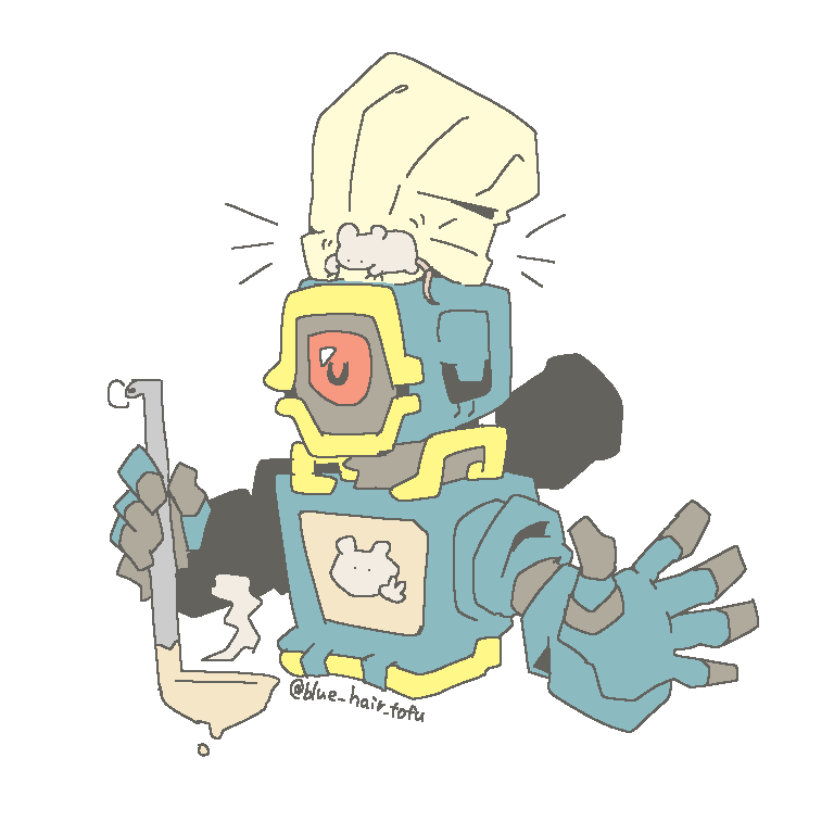 「」|青髪ヘッドホンのイラスト