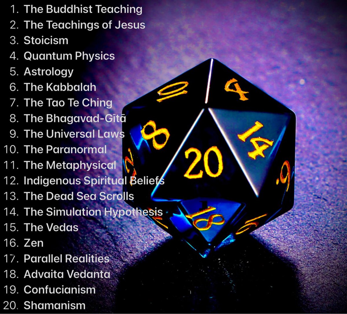 Metaphysiccomm1's tweet photo. Each is a facet of the greater whole. #Buddhist #Jesus #Stoicism #QuantumPhysics #Astrology #Kabbalah #TaoTeChing #BhagavadGītā #UniversalLaws #Paranormal #Metaphysical #Indigenou #DeadSeaScrolls #Simulation #Vedas #Zen #ParallelRealities #AdvaitaVedanta #Confucianism #Shamanism https://t.co/VFU1ApDPv2