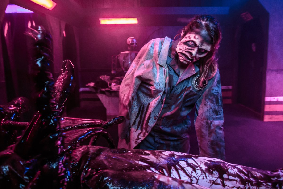 Hurry! Time's running out to escape the Dark Entities before this lone space station is completes its last mission at Knott's Scary Farm and with it... any chance of survival... - bit.ly/3QxRDMK #ScaryFarm50