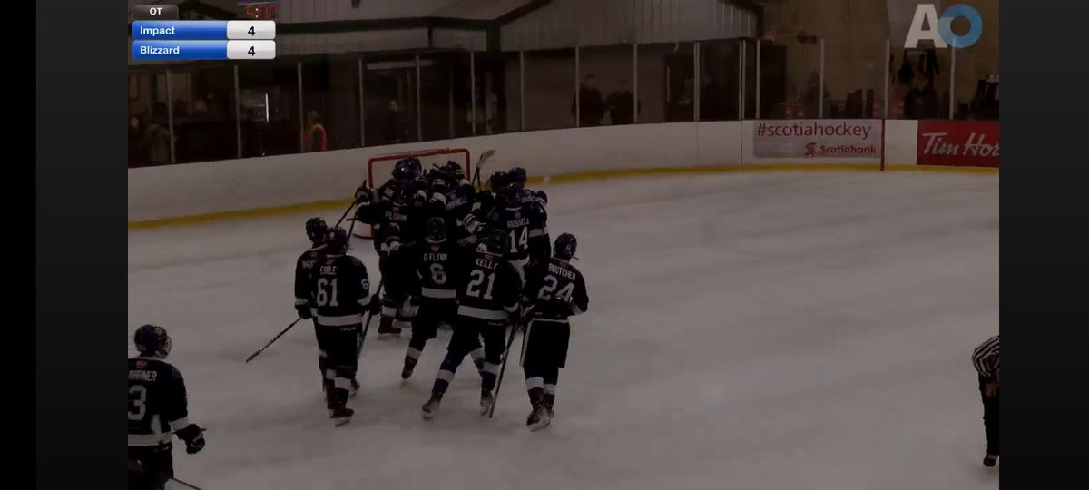 EC_Blizzard's tweet photo. Blizzard WIN! 5 - 4 in a shootout! A wild game, and a big 2 points. Blizzard were perfect in the shootout... Percy, J. Flynn and Connors all scored. Will Morgan stopped all 3 Impact shooters. #BlizzardWarning https://t.co/KWJzUU4Eg0