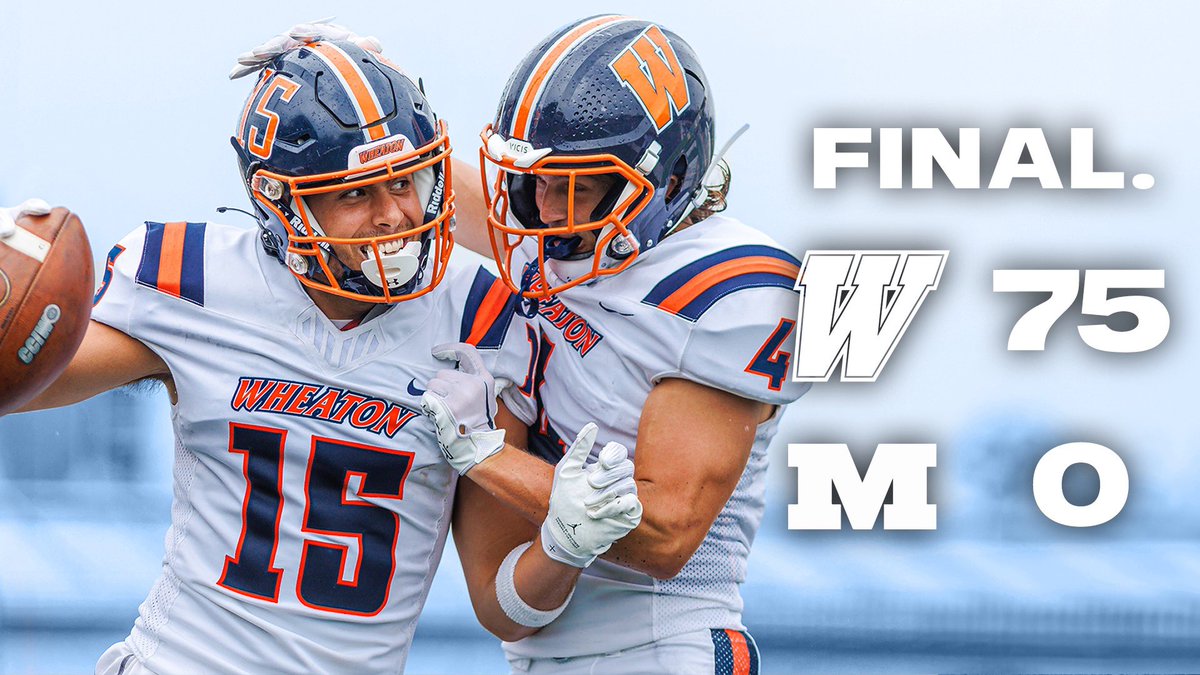 WheatonFB's tweet photo. Great day for the Thunder!

#LetsRoll #NoRegrets https://t.co/moPIF8WyQV