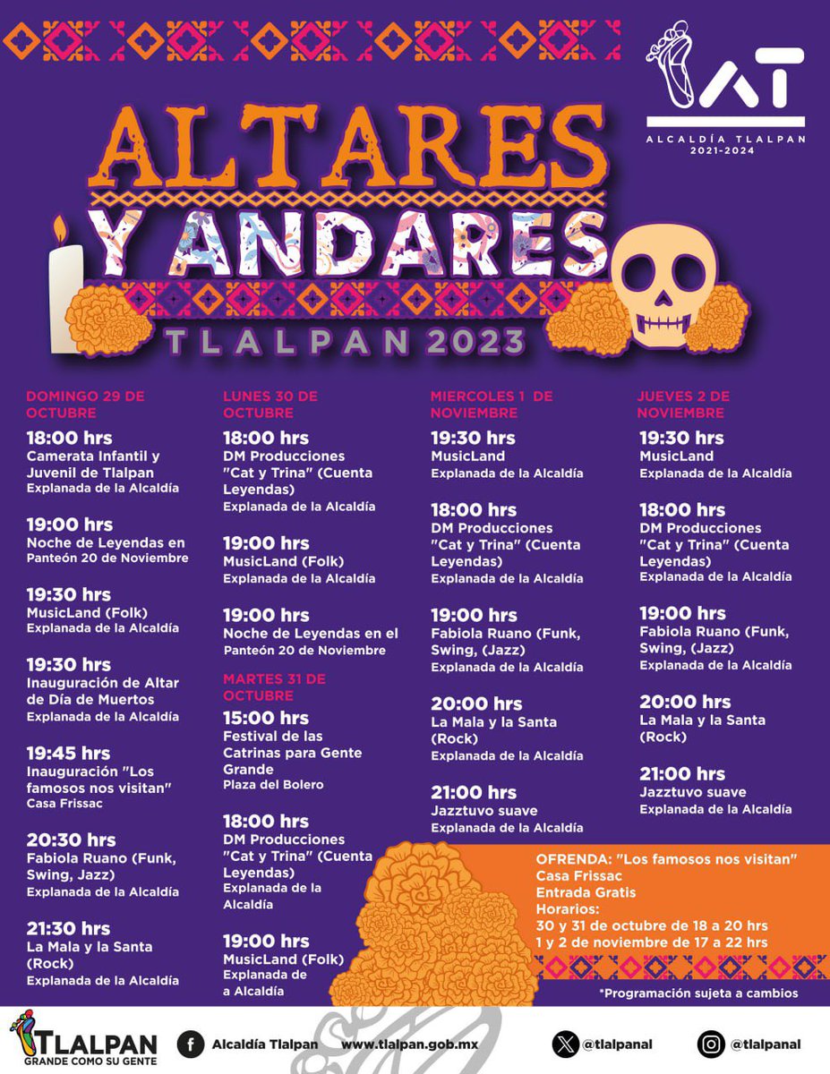 Tlalpan tiene preparados eventos para que conmemores el Día de muertos 💀 

#tlalpan #historia