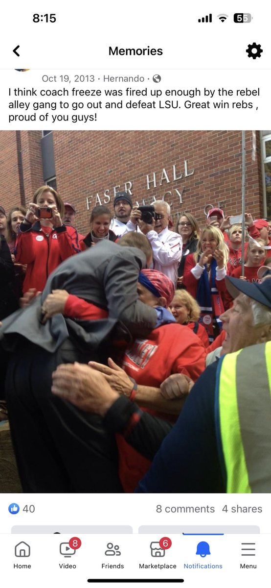 DarinFarley's tweet photo. @CoachHughFreeze You know coach that the best fans are at Ole Miss! https://t.co/tVRTNbTid0