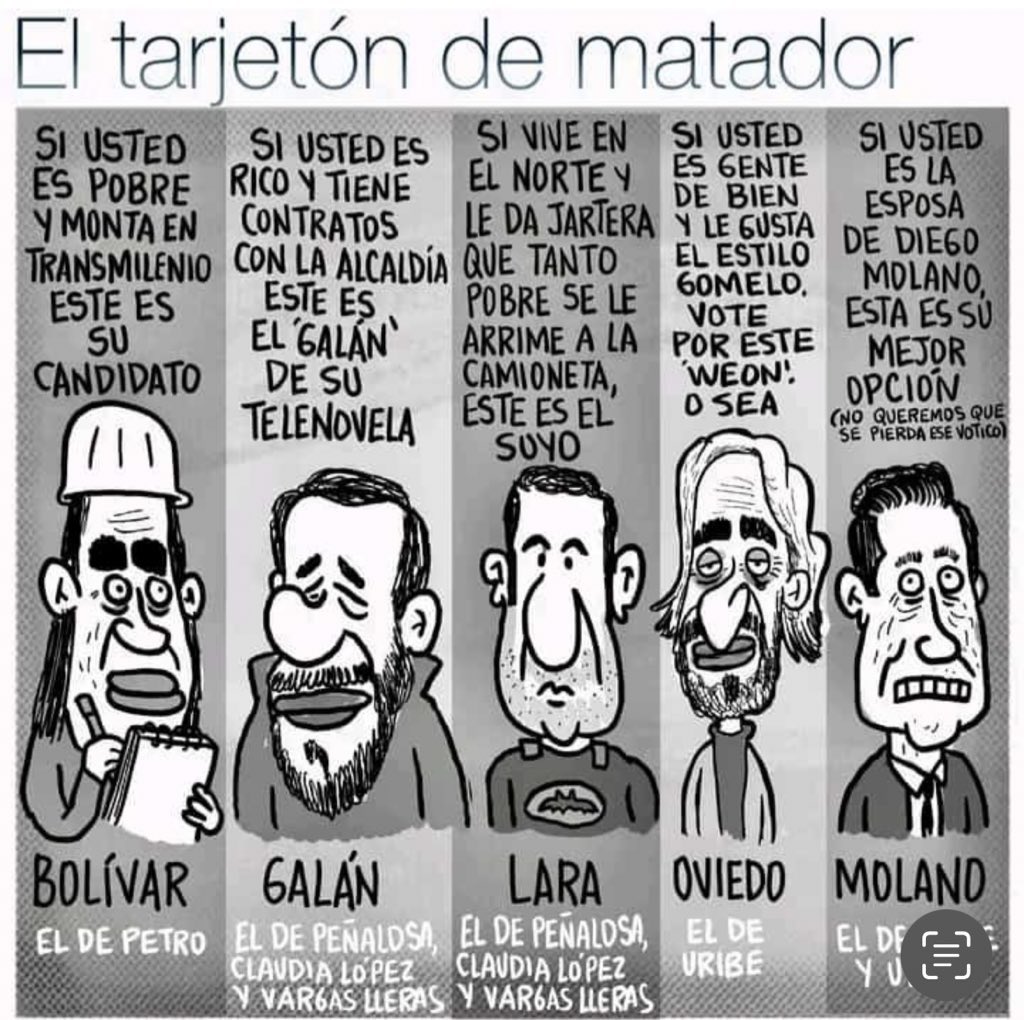 <a href="/CarlosFGalan/">Carlos F. Galán</a> MENSAJE CLARO!!!!  
NO A LA DELFINTOCRACIA!!! NO A LOS QUE HAN VIVIDO SIEMPRE DE LA TETA DEL ESTADO!!! NO A LOS QUE PONEN CARA DE SEMINARISTA Y SON HAMPONES!!! NO A CARLOS F. GALÁN!!! Así o más claro.