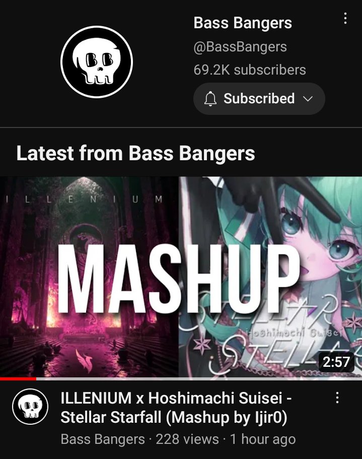 A bit late but MY MASHUP IS FINALLY UPLOADED IN <a href="/bassbangersin/">Bass Bangers</a> CHANNEL!

Tysm for the promo! 💜🔥