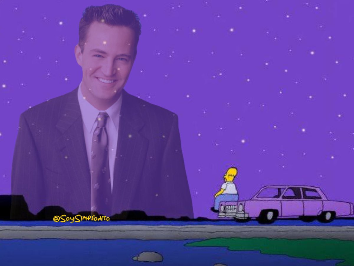 SoySimpsonito's tweet photo. TMZ reporta la muerte del actor Matthew Perry, famoso y muy querido por su papel de Chandler Bing de la serie Friends. Descanse en paz 😔 https://t.co/Yh4mI9sEk2