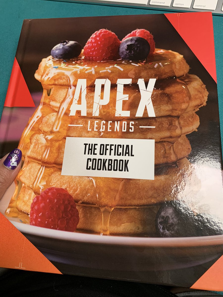 OnTheProwlGame's tweet photo. Guess what just came in!!! Thinking If I want to wait for the rest of the Apex Cooking Collection to come in to start digging in the recipes or dig in to see if there are any sweet treats I can make for Halloween 🎃 

#apexlegends #cooking #Halloween #cookbook https://t.co/pyAruJjjDc