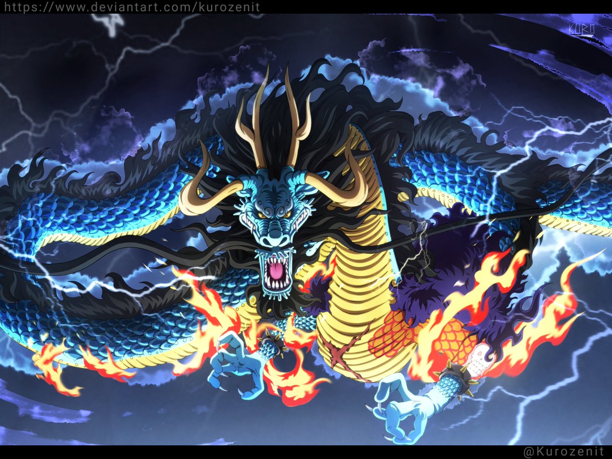 Kaido Dragon Form - One Piece ch. 921 #ワンピース #ONEPIECE