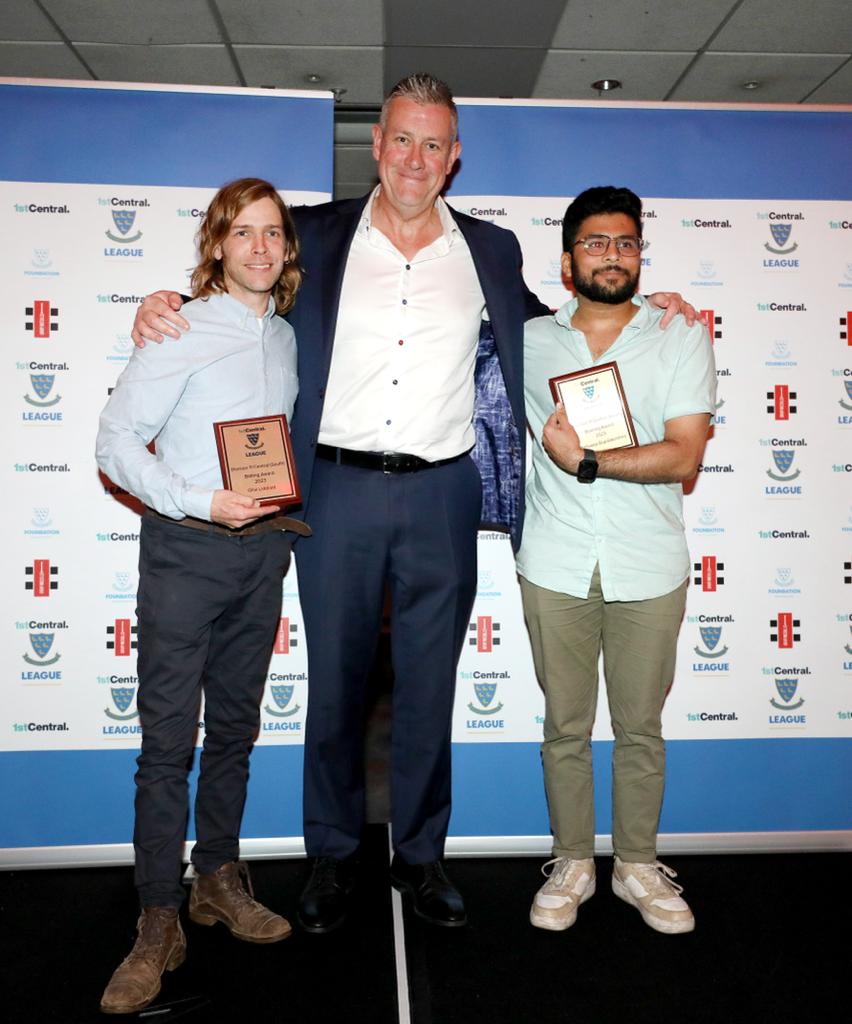 Little late for the party! Our two stars of the season , best batsmen and best bowler of the Division