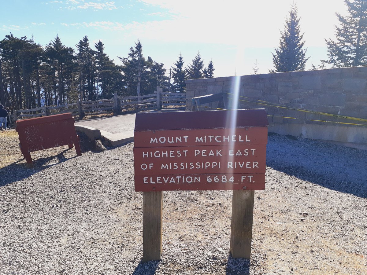 went to mt mitchell, highest point east of the mississippi