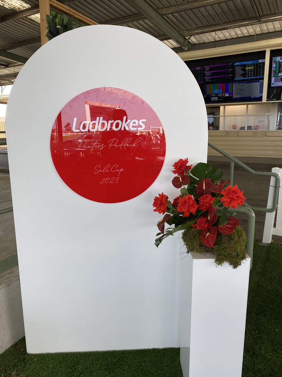 Latham231's tweet photo. Perfect day for the Sale Cup 2023! With our new ‘Ladbrokes Punters Paddock’ @saleturfclub @Racing @ladbrokescomau @BenAsgariRacing https://t.co/ElvvUAXPWp
