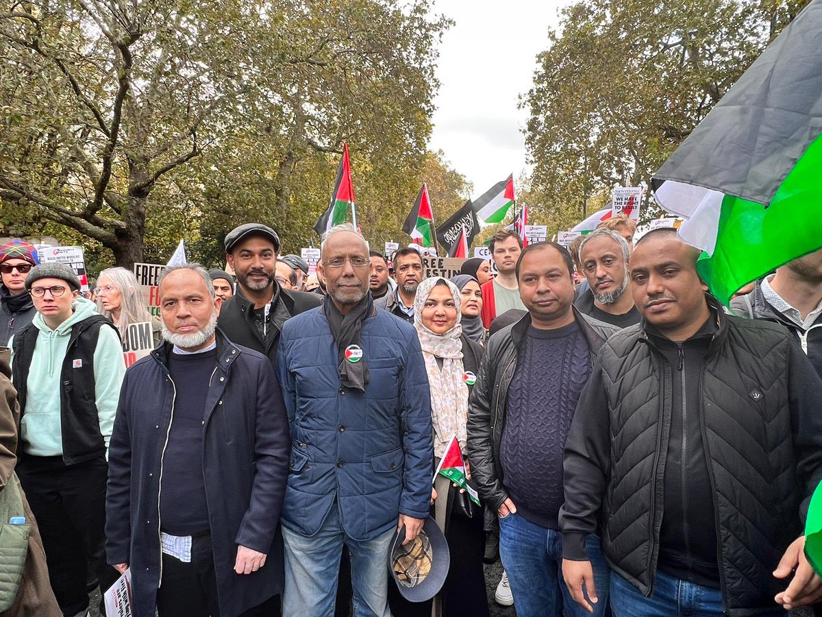 Great turnout again today for #Palestine. We need to get a ceasefire now.