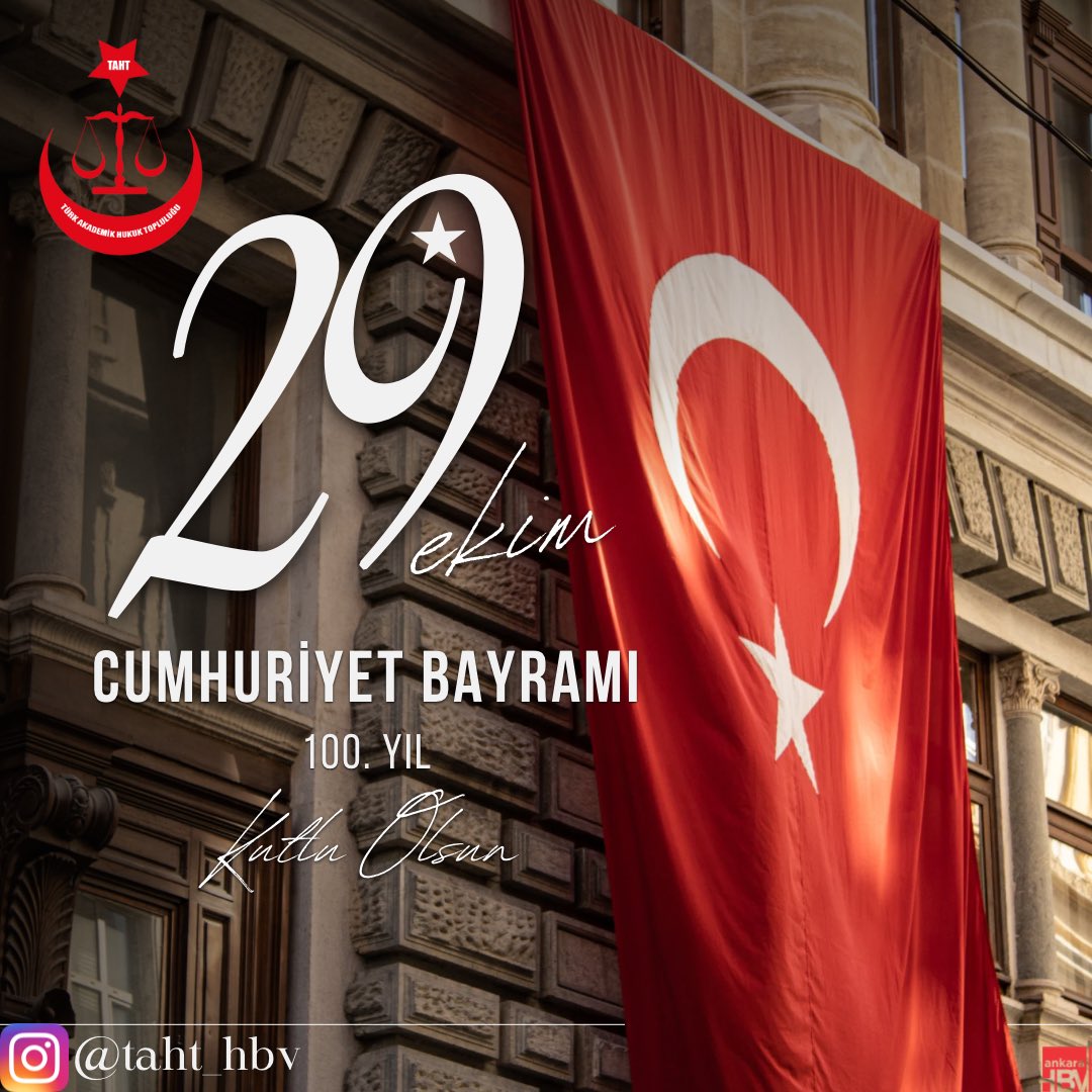 29 Ekim Cumhuriyet Bayramı’mız ve Güzel Ülkemiz TÜRKİYE’mizin 100. Yılı Kutlu Olsun. #100YAŞINDA