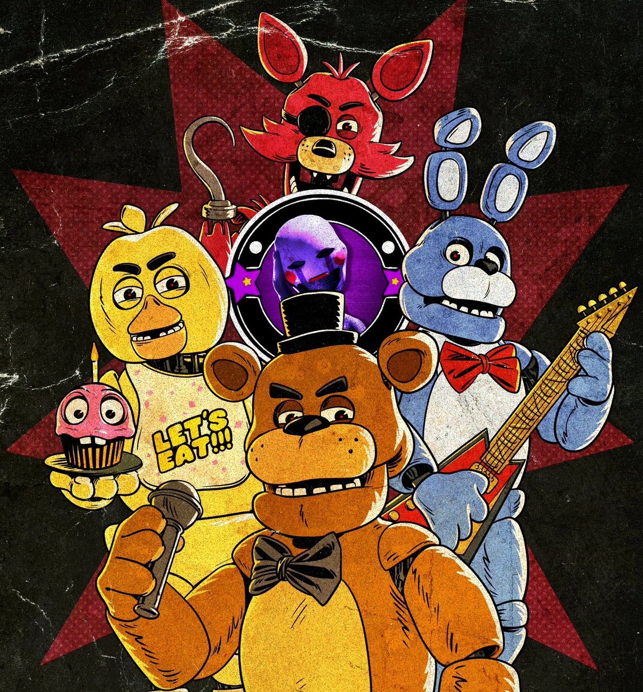 Cupcake Malvado on X: 🧁14. Por último, mais uma visão de Freddy e Bonnie  no teaser. Detalhe ao que parece ser importante no filme: quando em  movimento e ao ataque, os animatronicos