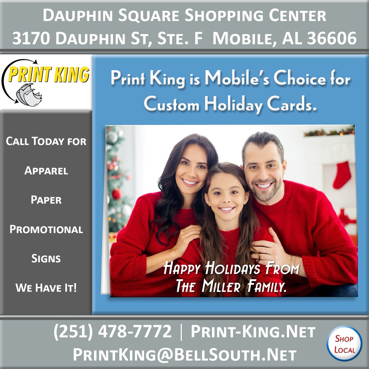 PrintKingMobile's tweet photo. Warm your loved-one’s hearts with custom #HolidayCards they’ll cherish, from #PrintKing. Our friendly professionals produce cards &amp; invitations with your photograph and special message for that personalized touch. We even have envelopes to match most sizes. #PrintShop https://t.co/yH986Y6uGv