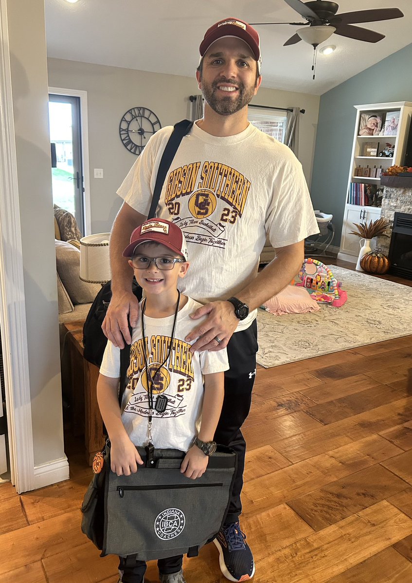 I had a good helper today at our annual Lady Titan Madness!