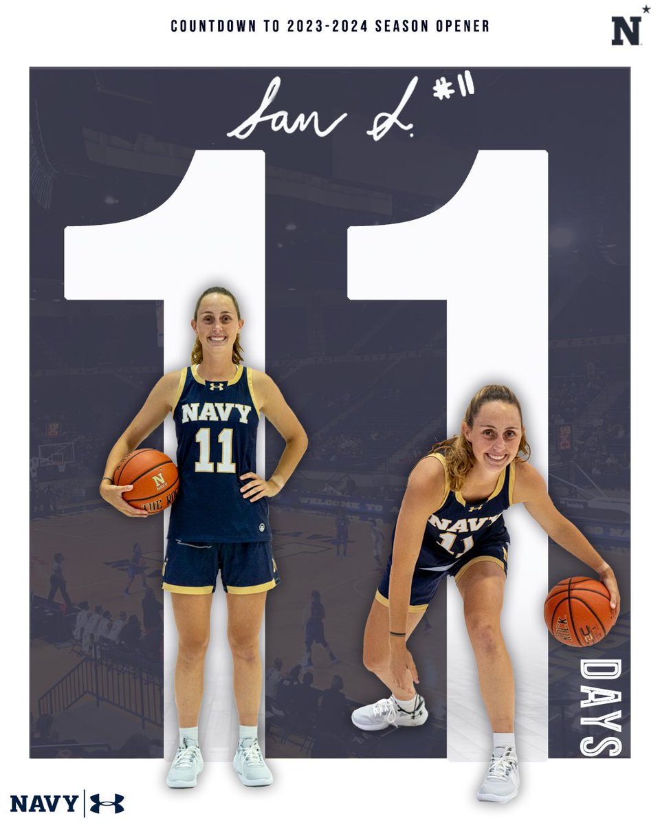 1️⃣1️⃣ days til tip! <a href="/sam_schofield12/">Sam Schofield</a> 🏀⚓️

#GoNavy | #Impact