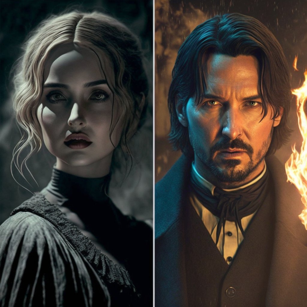 DCDCEU78's tweet photo. Fan Art and Fan Cast: Keanu Reeves as John Constantine and Ana De Armas in #Constantine2 @AkivaGoldsman https://t.co/8le6SewgR6