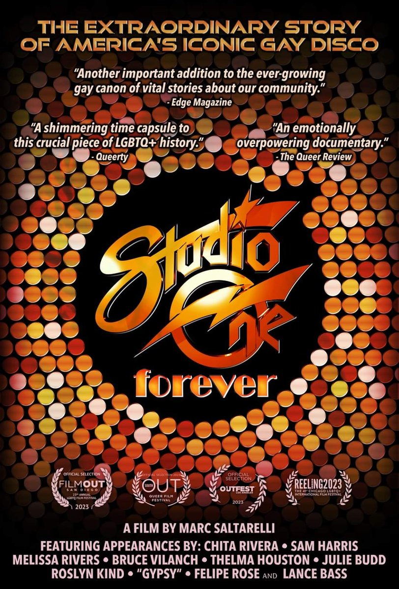 RealFelipeRose's tweet photo. Our documentary
#studiooneforever
Is winning Jury awards all over the country!
#studioone #Disco
Remembering our past and paying it forward for our #LGBTQIA Community💝 https://t.co/pBWkvOiswg