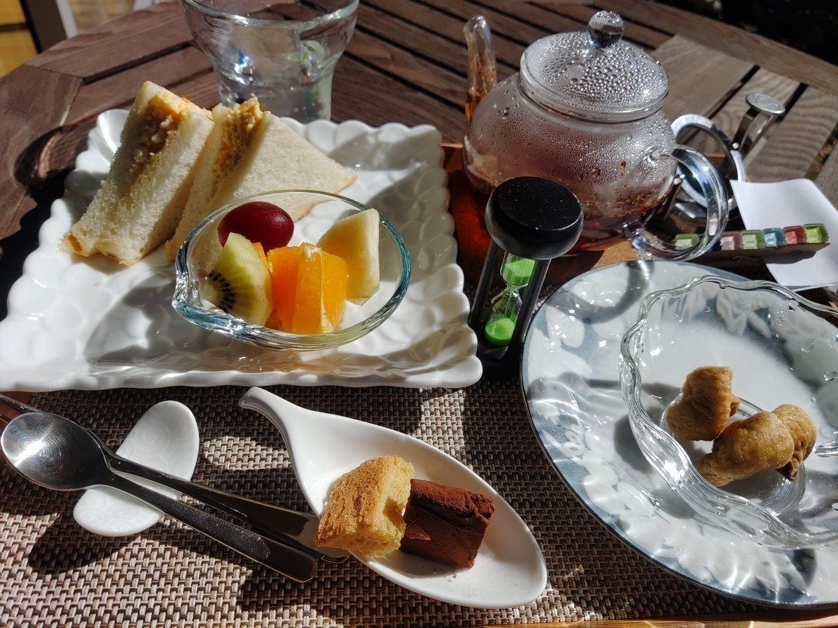 cryptor05's tweet photo. [美濃加茂・れらはるせ]
美濃加茂にあるカフェ。ハーブティの種類も多く出てくるハーブティーも本格的。

ハーブティー550円でこれだけのモーニングが付いてくるのはとても素晴らしい。

#れらはるせ #美濃加茂 #カフェ巡り https://t.co/BbQmKjdpgH