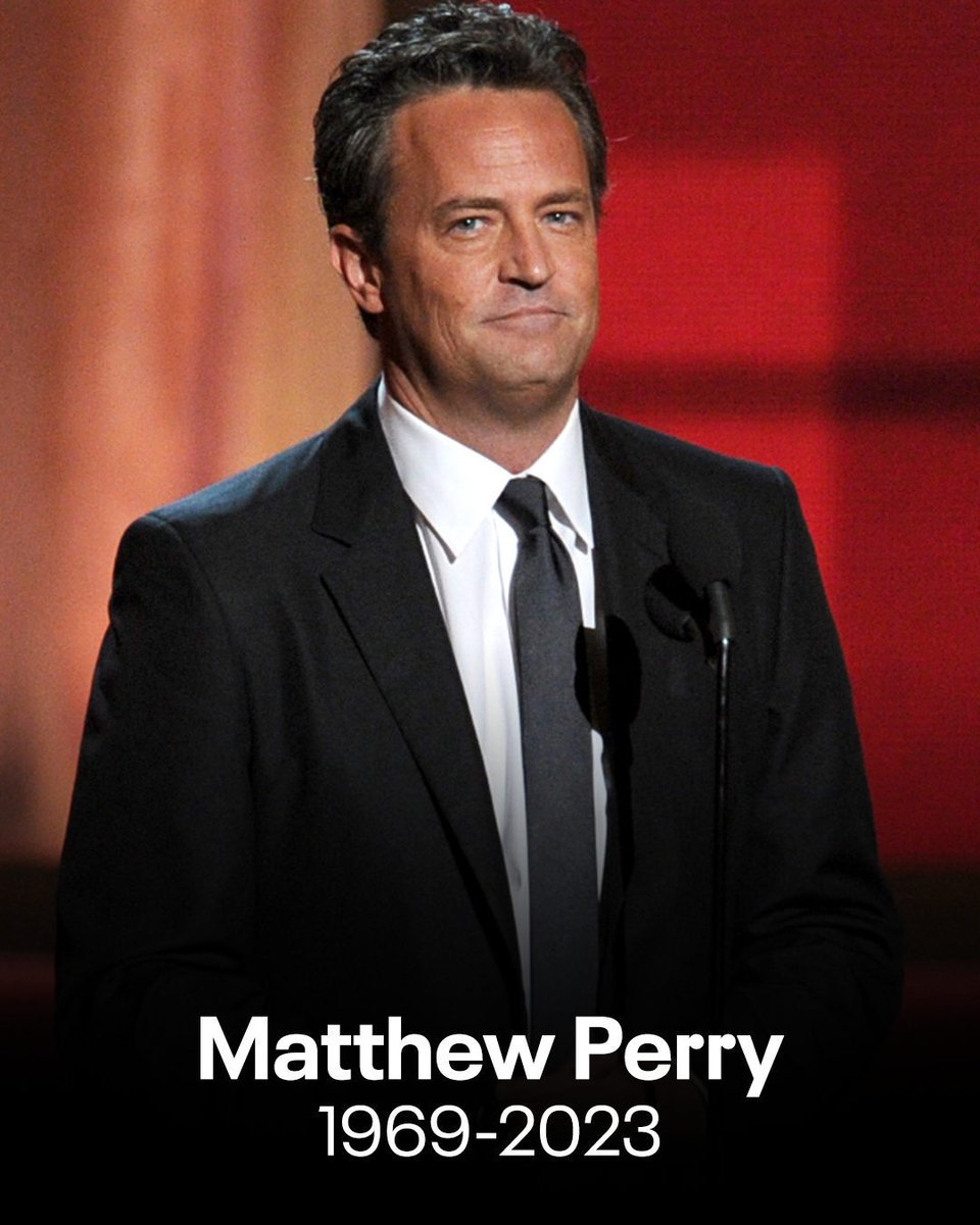 enews's tweet photo. #Friends alum Matthew Perry has died at age 54. 💔 Click the link for everything we know: https://t.co/xuIfeM7znO https://t.co/A1WaN5wHxz