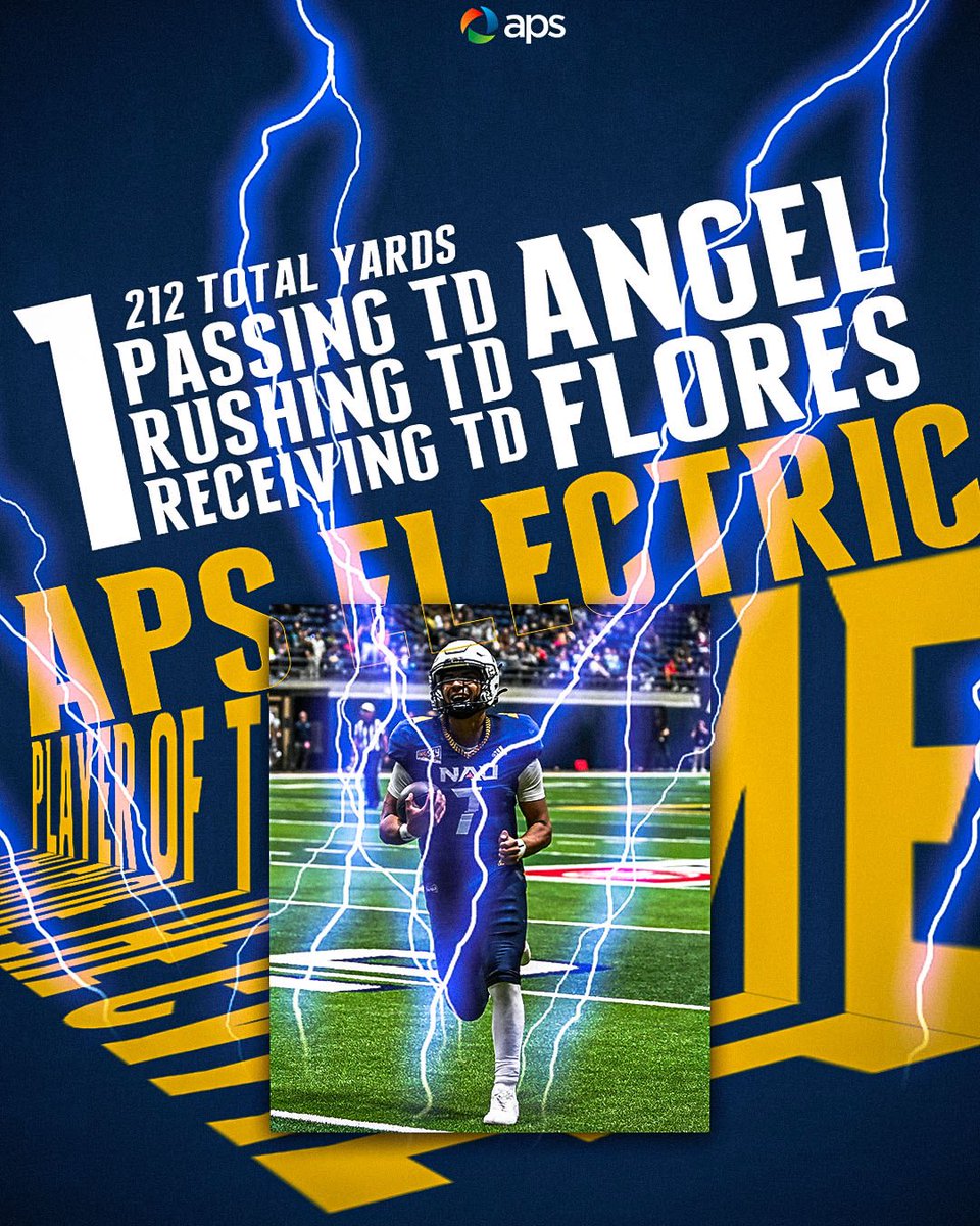 He did it all 🤩

<a href="/angelf17_/">Angel Flores</a> is our APS Electric Player of the Game!

#RaiseTheFlag