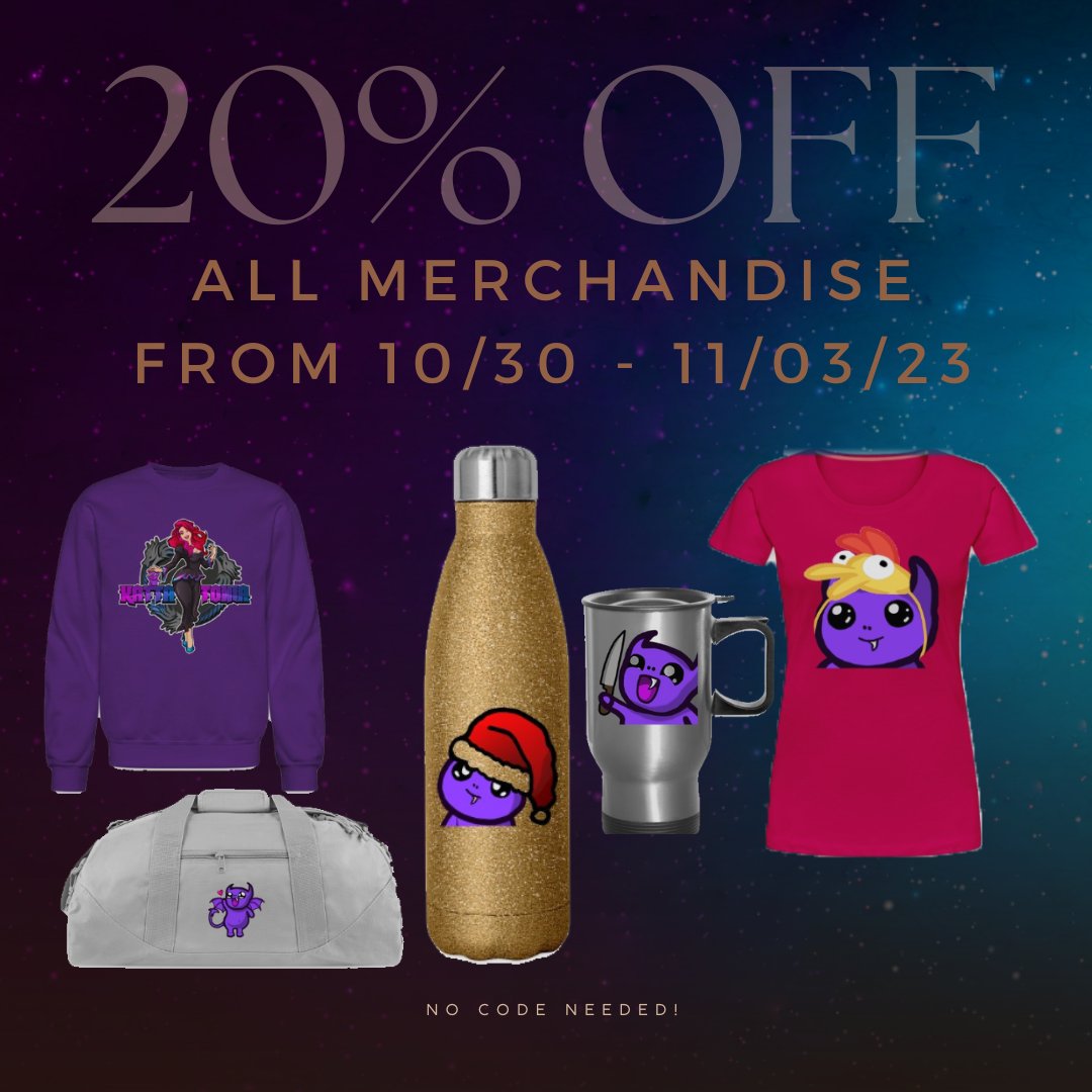 KattatoniaTTV's tweet image. I've added some new merch to the store that some of you have been requesting! Even got some Halloween and Christmas stuff in there! I set up a sale from 10/30-11/03/23 for anyone who's been wanting to make a purchase! 

kattatonia.myspreadshop.com/all?listModeOv…

#ESOFam #KattsCrypt