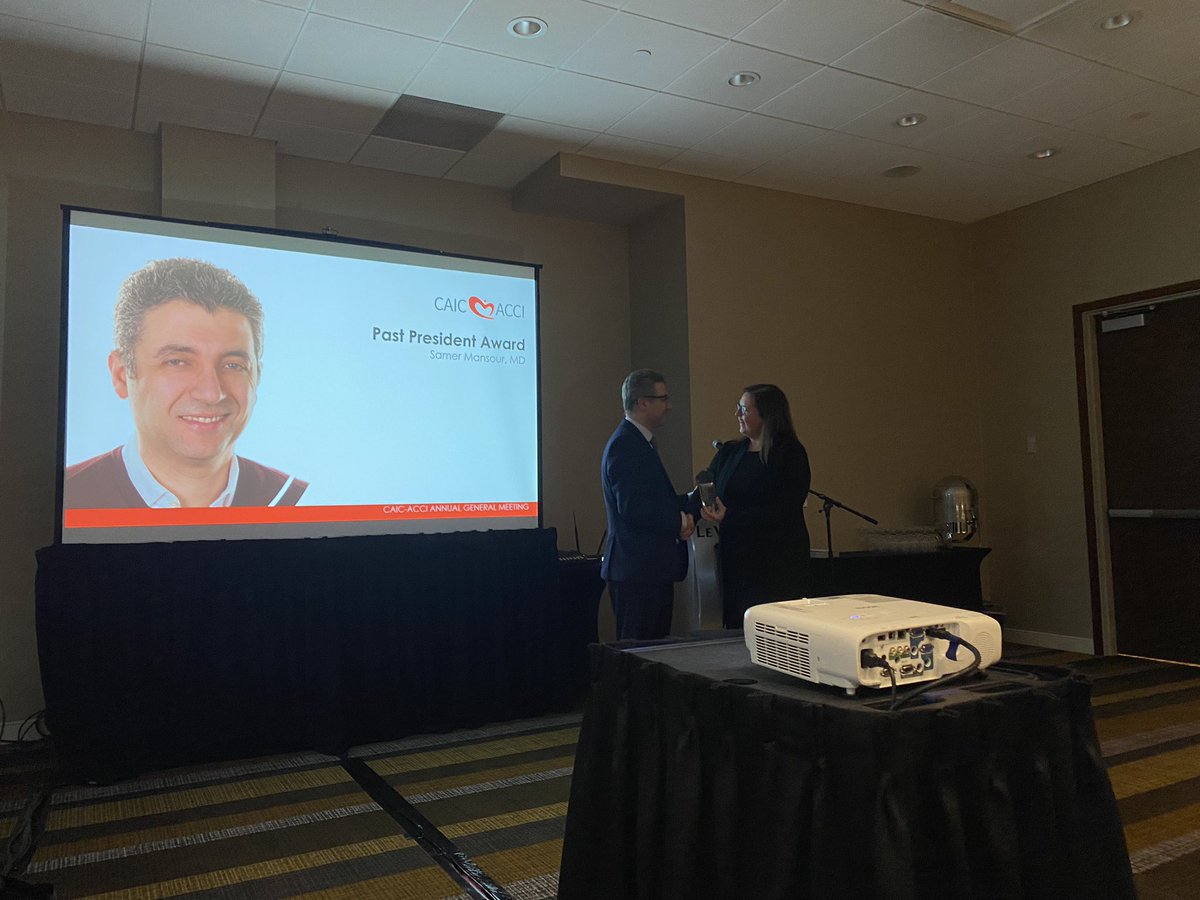 Thank you Samer for your leadership these last two years. More great things to come from <a href="/CAIC_ACCI/">CAIC ACCI</a> under <a href="/ajlavoie4hearts/">AJ</a> stewardship! #VASC23 #Vascular2023 <a href="/SCC_CCS/">CCS</a>