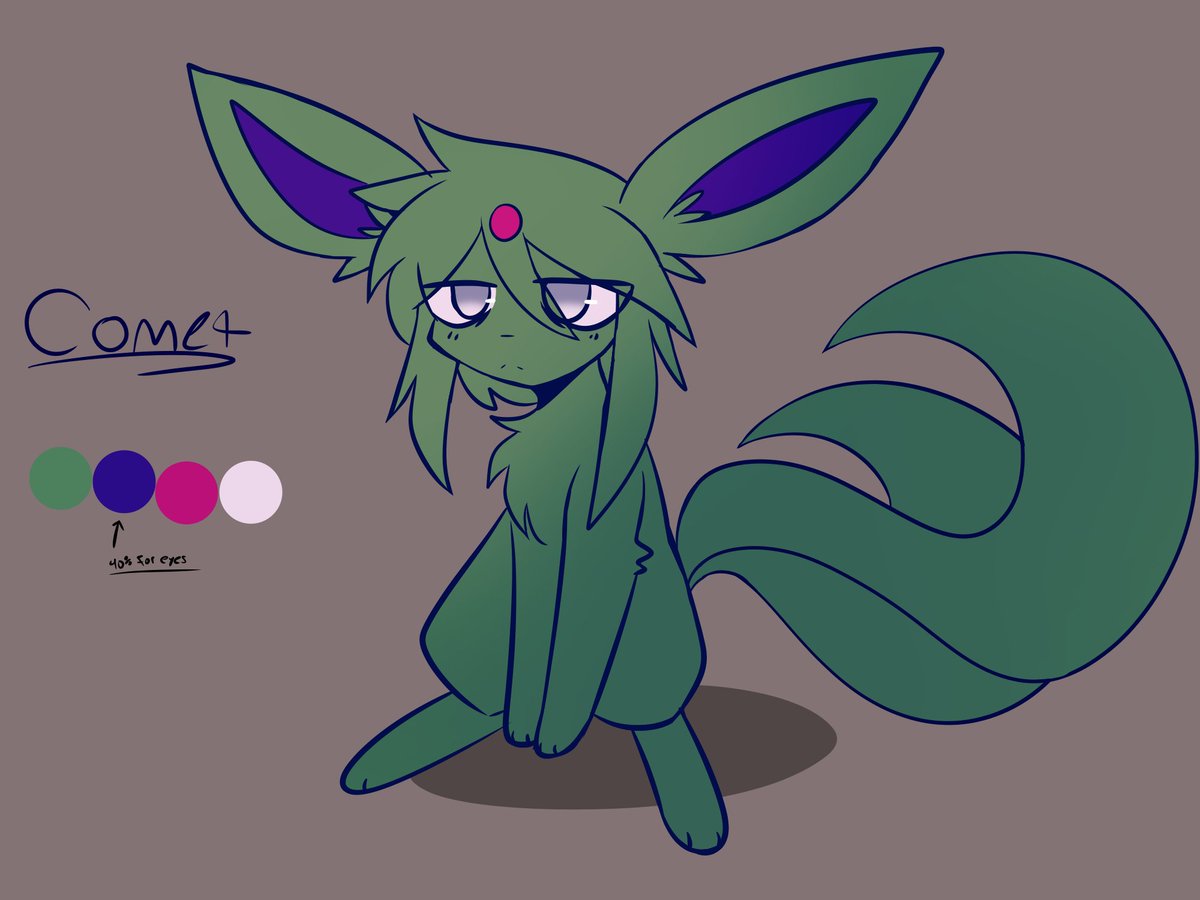SilverSynthesis's tweet photo. Comet Reference Sheet drawn by @Ryder_205 #lightanddark #pokemon #espeon #eeveelution https://t.co/UHupYNc0AY